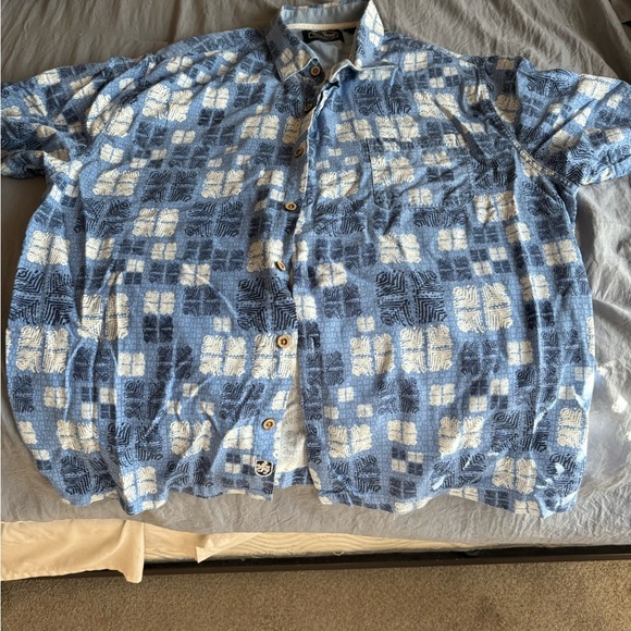 NAT NAST LUXURY ORIGINALS MEN'S SHORT SLEEVE BUTTON UP SHIRT SILK Blend SIZE XL - Picture 1 of 14